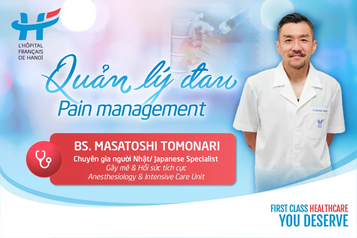 Dr. Tomonari - A leading expert in anaesthesia and pain management